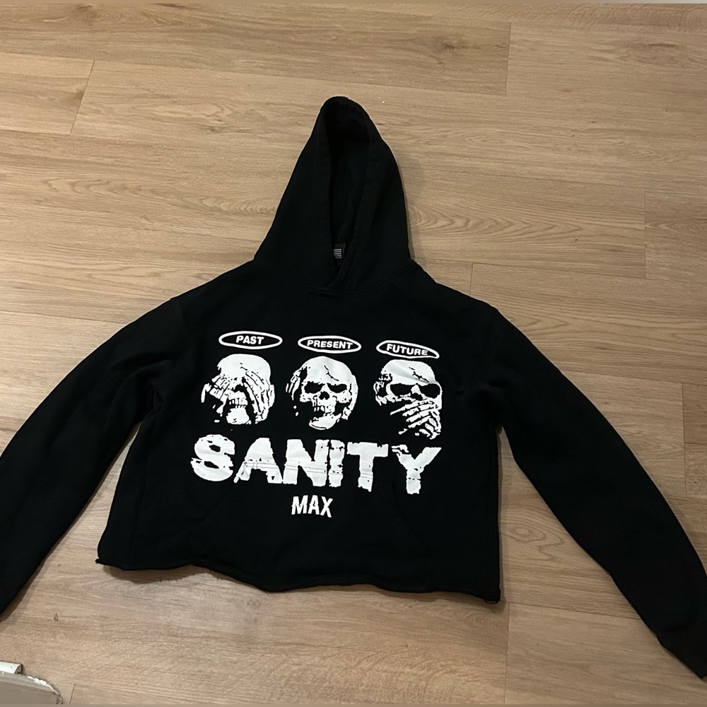 Cropped sanity hoodie